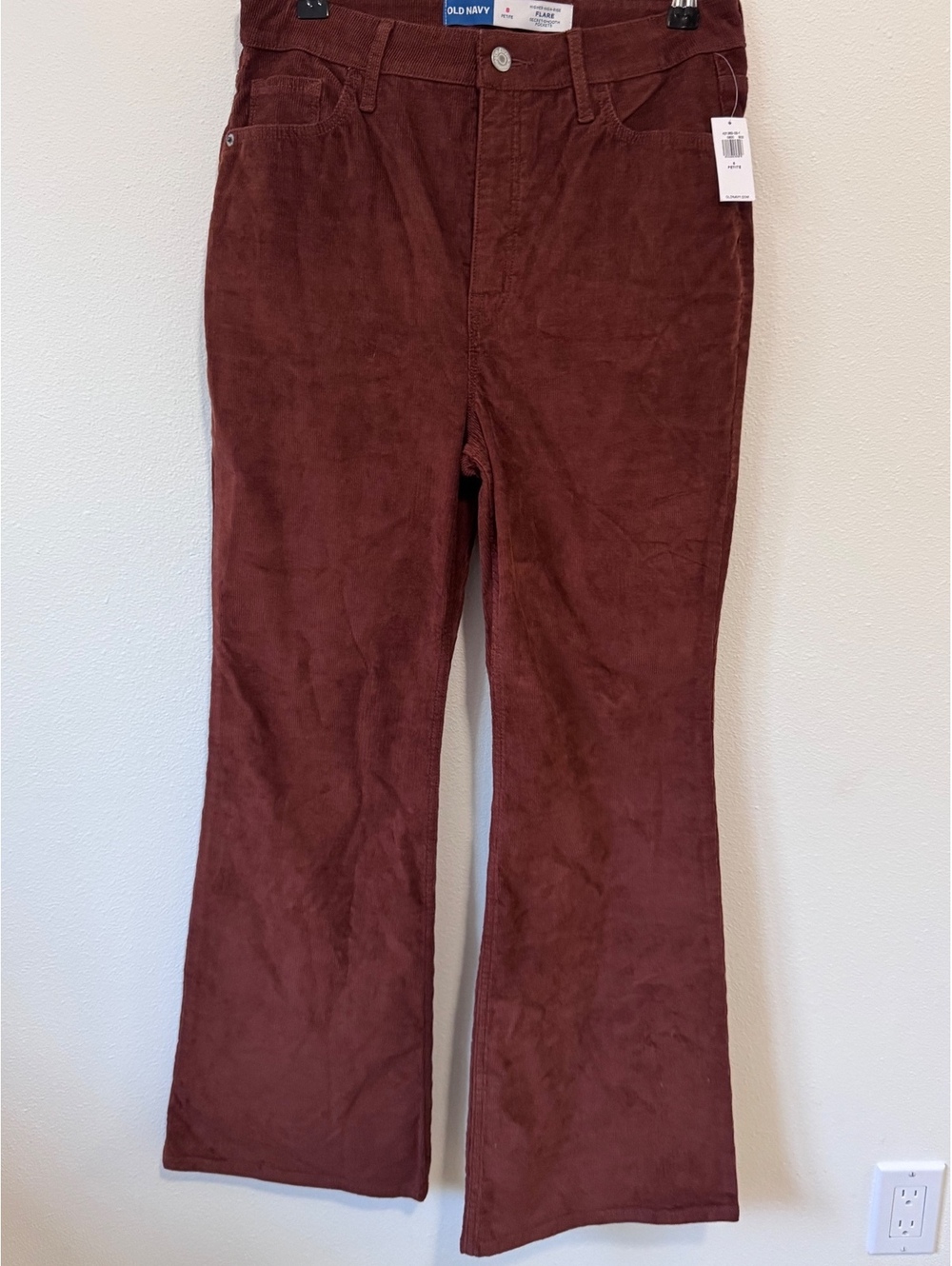 Old Navy Women's Petite Flare Corduroy Pants Size 8